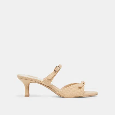 Dolce Vita Lorali Heels Lt Natural Raffia