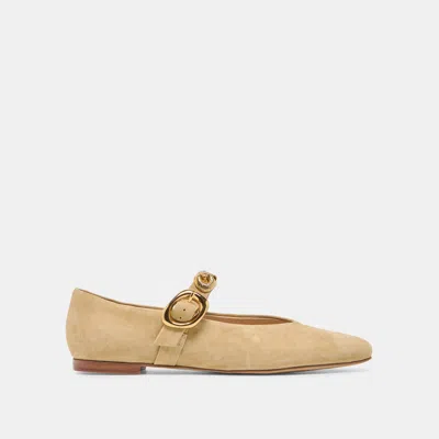 Dolce Vita Loree Ballet Flats In Desert Taupe Suede Size 13 By  In Neutral