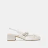 Dolce Vita Loris Heels True White Satin In White