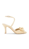 Dolce Vita Lorisa Heels Natural Woven Raffia In Natural