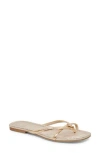 Dolce Vita Lucca Flip Flop In Gold Multi Distressed Leather