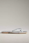 Dolce Vita Lucca Flip Flop In Silver