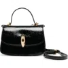 Dolce Vita Lucia Faux Leather Top Handle Bag In Black