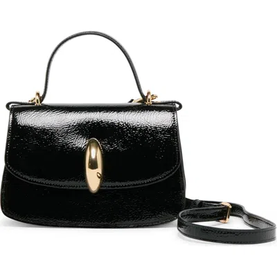 Dolce Vita Lucia Faux Leather Top Handle Bag In Black