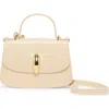 Dolce Vita Lucia Faux Leather Top Handle Bag In White