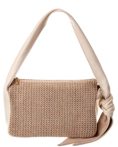 Dolce Vita Lucie Raffia Hobo Bag In White