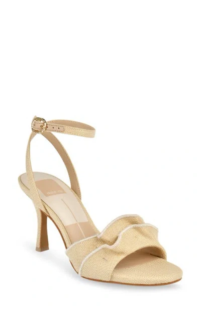 Dolce Vita Lunete Ankle Strap Sandal In Lt Blush Satin
