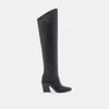 Dolce Vita Lupin Wide Calf Boots Black Leather