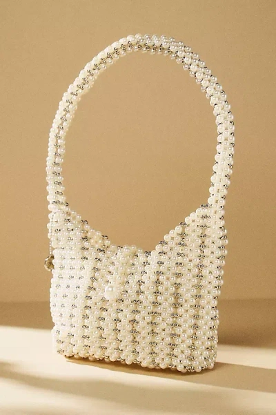 Dolce Vita Lynda Pearl Shoulder Bag In White
