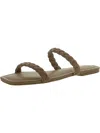 Dolce Vita Lynnea Womens Faux Leather Slip On Slide Sandals In Multi