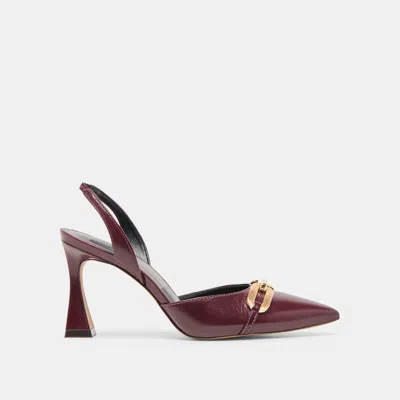 Dolce Vita Malik Heels Cranberry Crinkle Patent