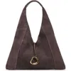 Dolce Vita Malin Suede Hobo Bag In Brown