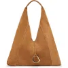 Dolce Vita Malin Suede Hobo Bag In Brown