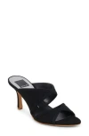 Dolce Vita Mandel Double Strap Sandal In Onyx Suede