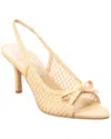 Dolce Vita Misa Raffia Slingback Pump In White