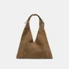 Dolce Vita Marie Tote Olive Suede In Brown