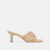 Dolce Vita Maylah Heels Light Gold Macrame In Neutral