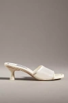 Dolce Vita Meeza Mesh Kitten-heel Mules In White