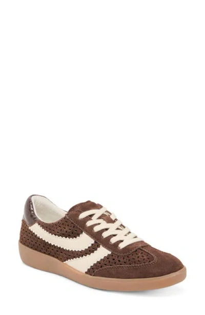 Dolce Vita Merit Perforated Sneaker In Brown