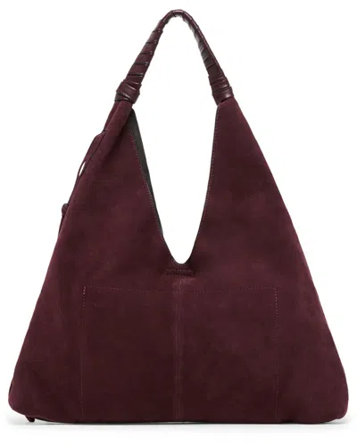 Dolce Vita Merrick Suede Hobo Bag In Burgundy