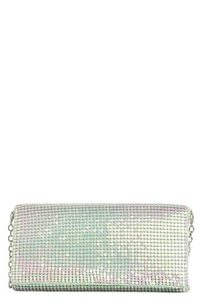 Dolce Vita Mesh Clutch In Green