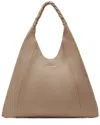 Dolce Vita Mia Leather Hobo Bag In Brown