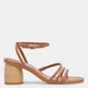 Dolce Vita Mikael Heels Tan Leather In Brown