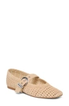 Dolce Vita Mikel Ballet Flats Camel Perforated Suede In Multi