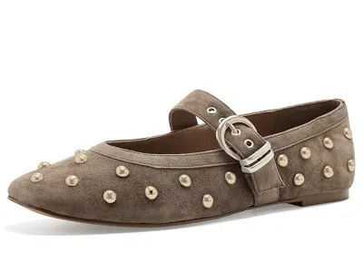 Dolce Vita Mikel Stud Women's Flat Shoes Olive: 8.5 M In Brown
