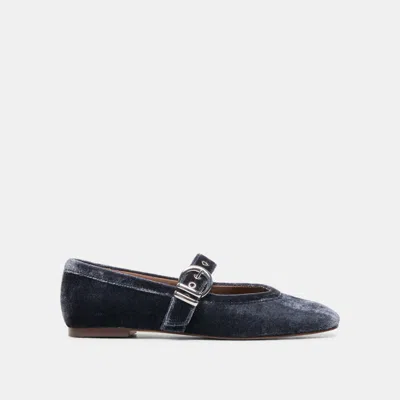 Dolce Vita Mikel Velvet Ballet Flats In Navy Velvet Size 6 By  In Blue