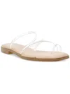 DOLCE VITA MILANY WOMENS FAUX LEATHER SLIP-ON STRAPPY SANDALS