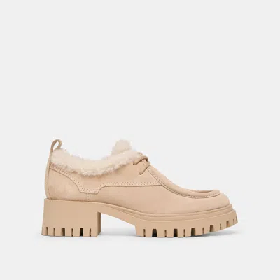 Dolce Vita Milza Plush Loafers Dune Suede In Neutral