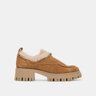 Dolce Vita Milza Plush Loafers Lt Brown Suede