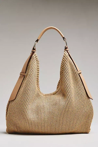 Dolce Vita Miriel Raffia Tote Bag In Sand