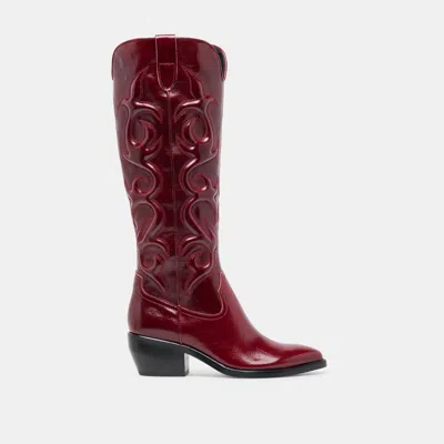 Dolce Vita Mirla Boots Oxblood Leather