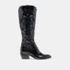 Dolce Vita Mirla Wide Calf Boots Black Leather In Black