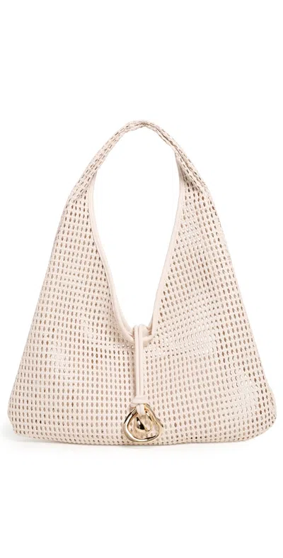 Dolce Vita Missie Woven Handbag Ivory In White