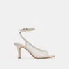 Dolce Vita Missy Pearl Heels Ivory Mesh