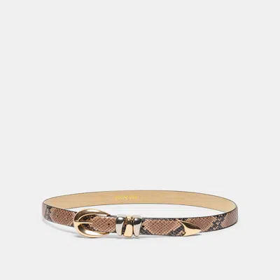Dolce Vita Mixed Metal Buckle Belt In Snake Size Medium/large By