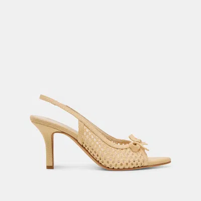Dolce Vita Morela Heels Natural Raffia