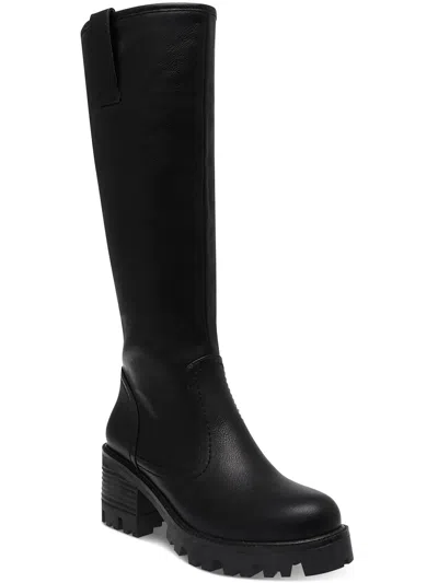 Dolce Vita Mya Womens Pull On Tall Knee-high Boots In Black