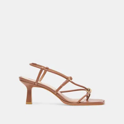 Dolce Vita Mylee Heels Cognac Leather In Brown