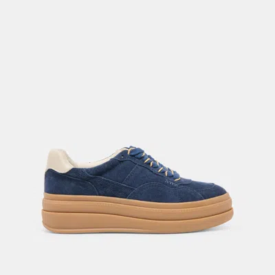 Dolce Vita Naomy H2o Sneakers Navy Suede In Blue