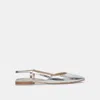Dolce Vita Narah Flats Silver Metallic Leather In Silver