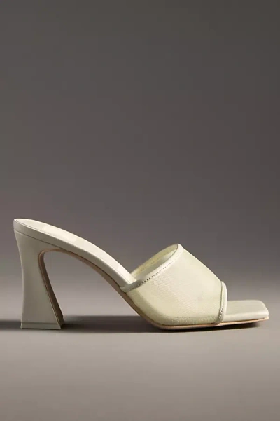 Dolce Vita Narda Mesh Square-toe Sculpted Heel Mules