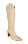 Dolce Vita Nedi Pointed Toe Knee High Boot In Dune Nubuck