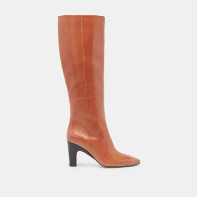 Dolce Vita Nelas Boots Cognac Leather In Brown