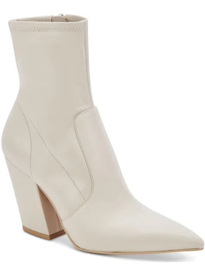 Dolce Vita Nello Womens Faux Leather Pointed Toe Ankle Boots In Multi