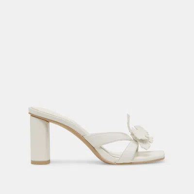 Dolce Vita Nikil Heels White Leather In Multi