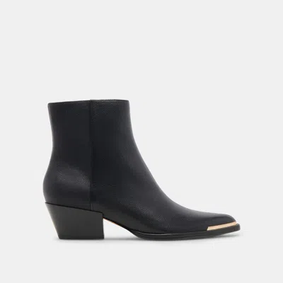 Dolce Vita Nonah Booties Black Leather